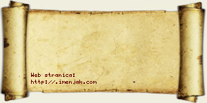 Večerinka Michaud vizit kartica